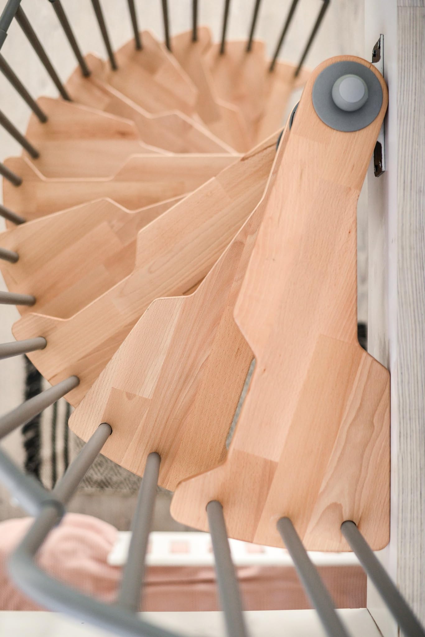 Austrian Indoor Space-Saving Spiral Staircase 12-Step Kit Only